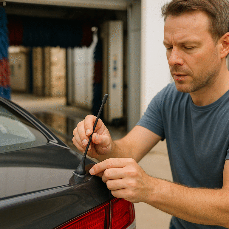 antenne voiture à retirer station