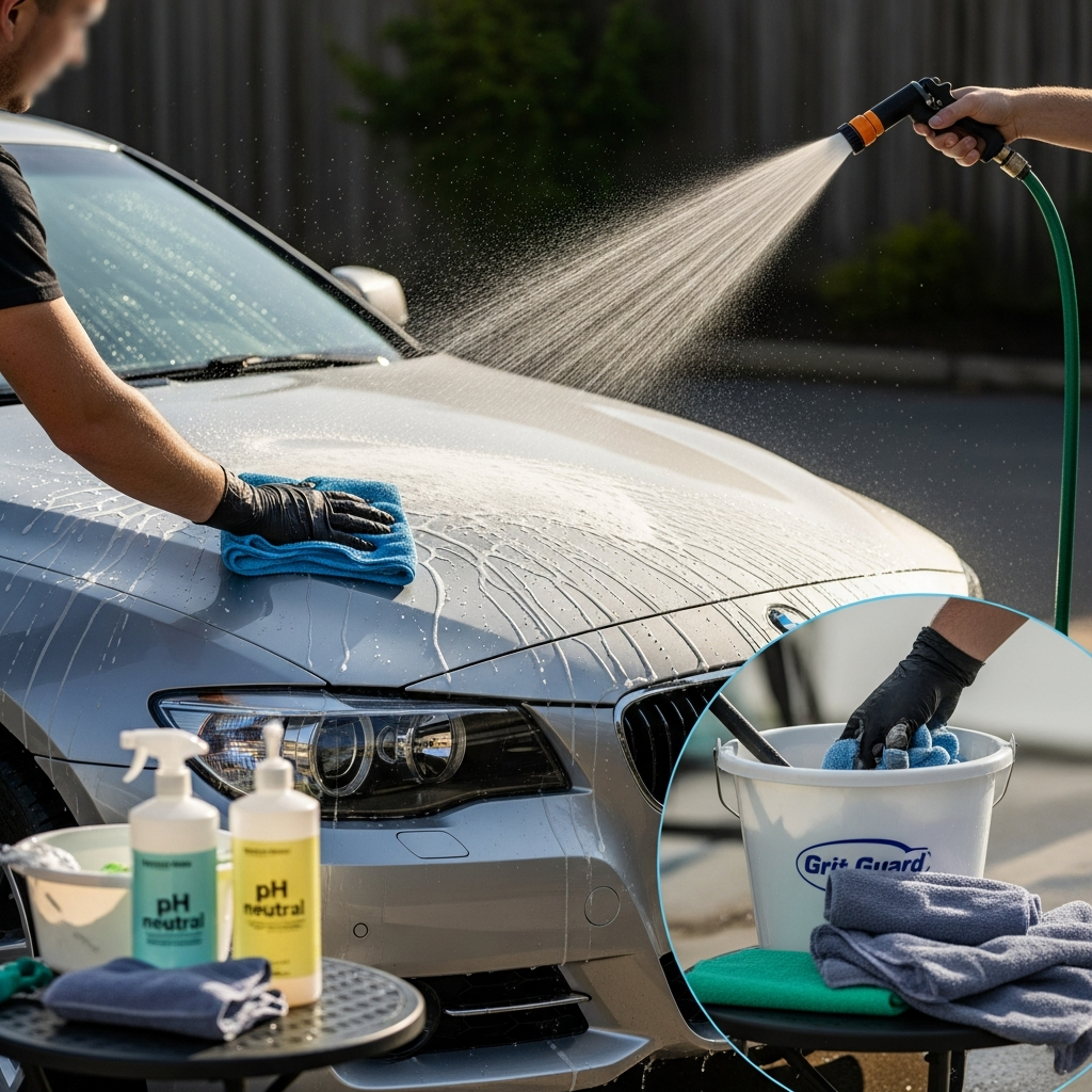 Lavage voiture tuyau d'arrosage: apprenez à nettoyer votre carrosserie sans rayures, étape par étape. Prélavage, rinçage contrôlé, jet adapté et séchage sans traces. Conseils pro sur les produits neutres, les microfibres et la gestion de la pression pour un fini digne d’un pro.